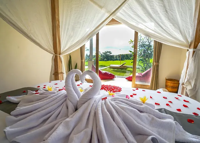 Villa 2 Bedroom With Open View Of Rice Paddies & Sunset Payangan